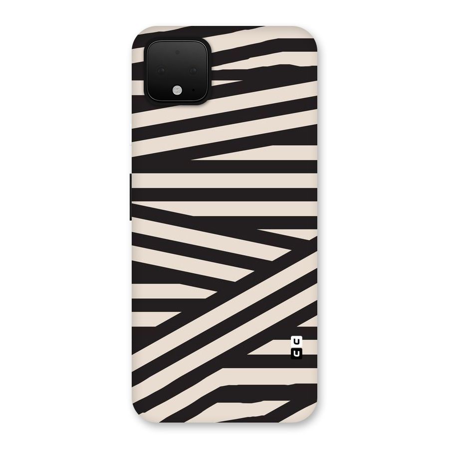 Monochrome Lines Back Case for Google Pixel 4 XL
