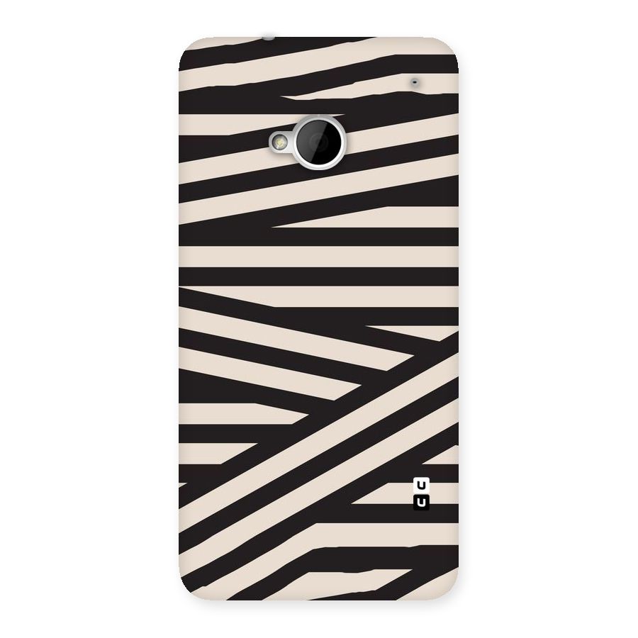 Monochrome Lines Back Case for HTC One M7