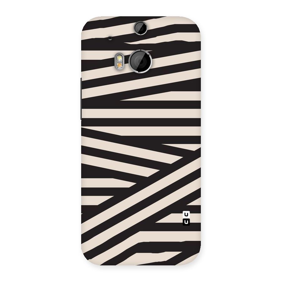 Monochrome Lines Back Case for HTC One M8
