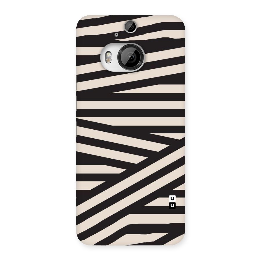 Monochrome Lines Back Case for HTC One M9 Plus