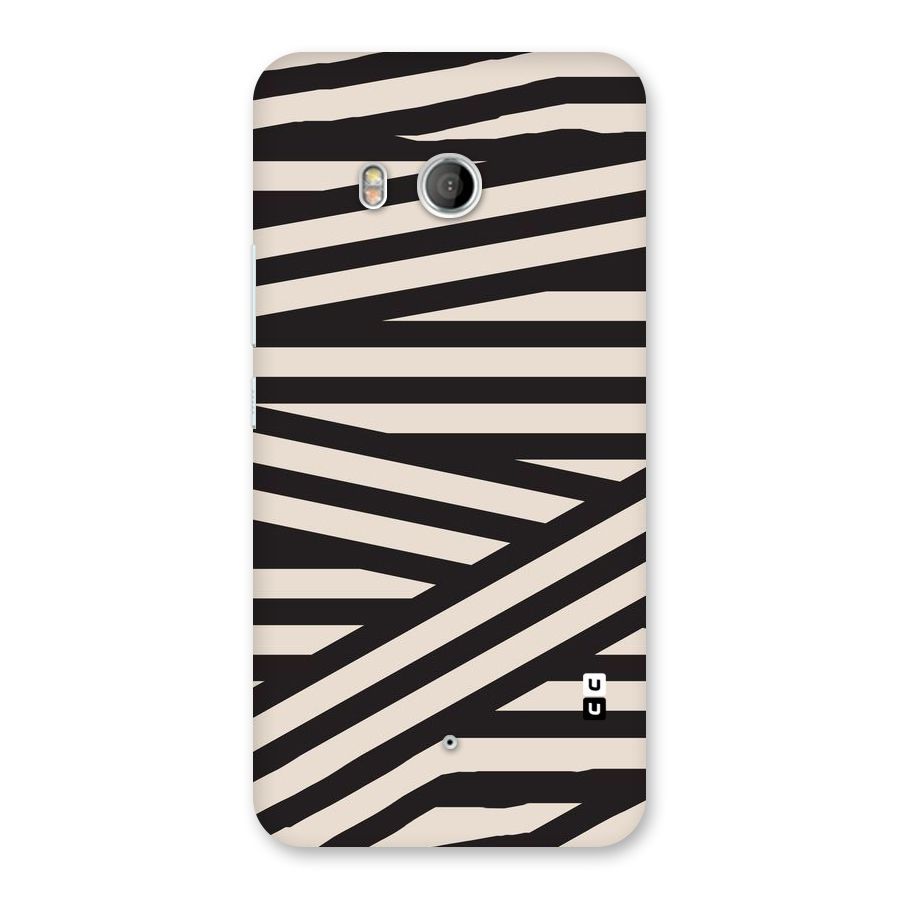 Monochrome Lines Back Case for HTC U11