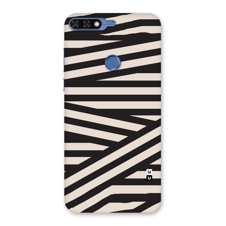 Monochrome Lines Back Case for Honor 7C