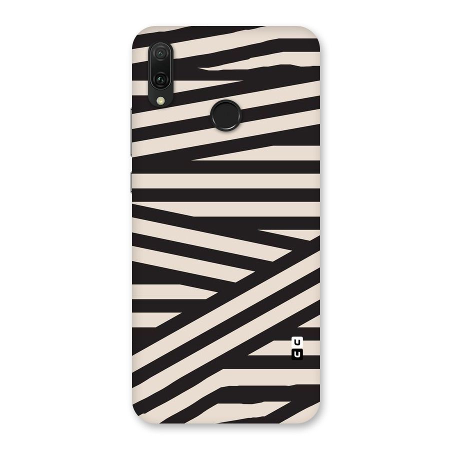Monochrome Lines Back Case for Huawei Y9 (2019)