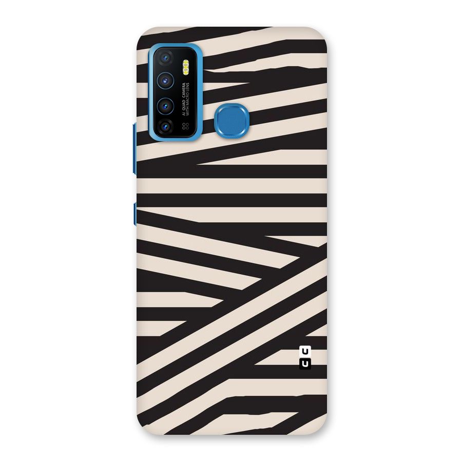 Monochrome Lines Back Case for Infinix Hot 9