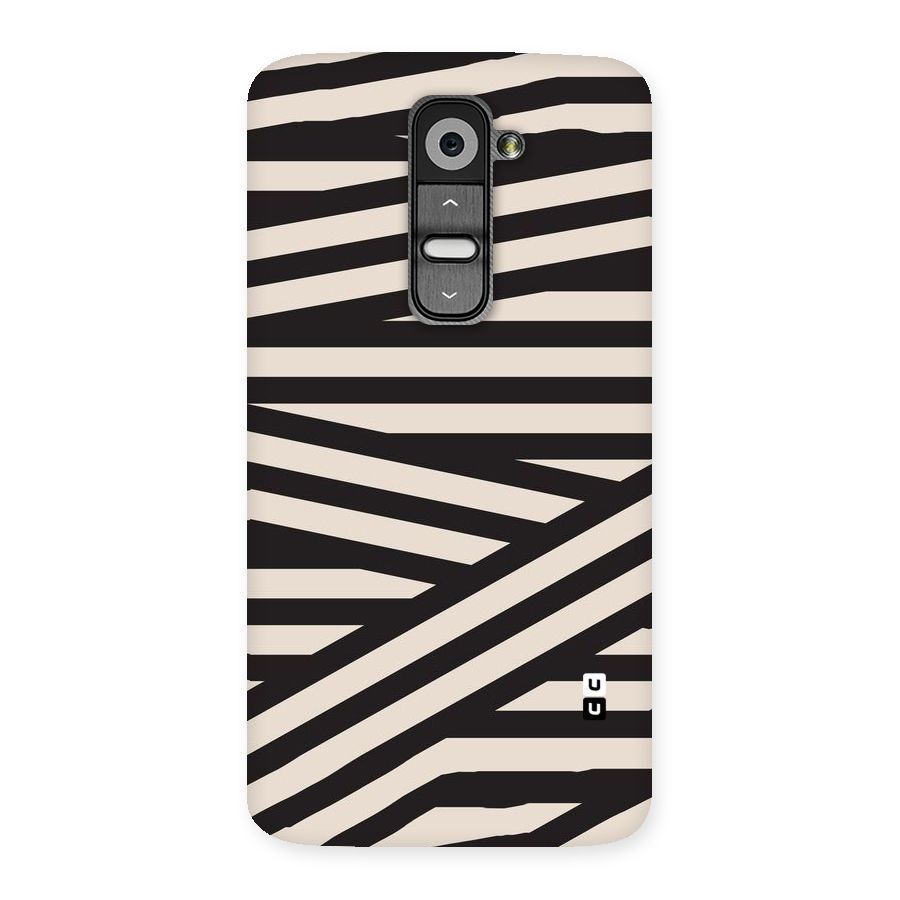 Monochrome Lines Back Case for LG G2