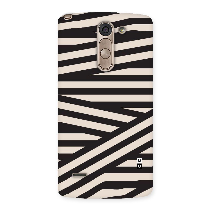 Monochrome Lines Back Case for LG G3 Stylus