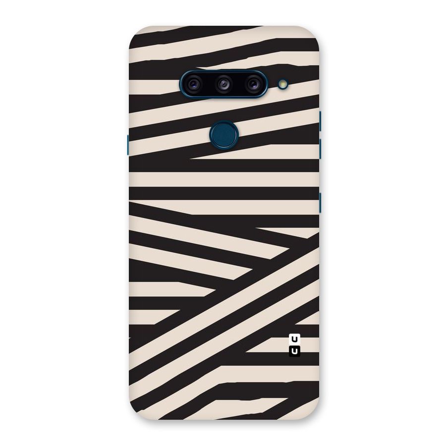 Monochrome Lines Back Case for LG  V40 ThinQ