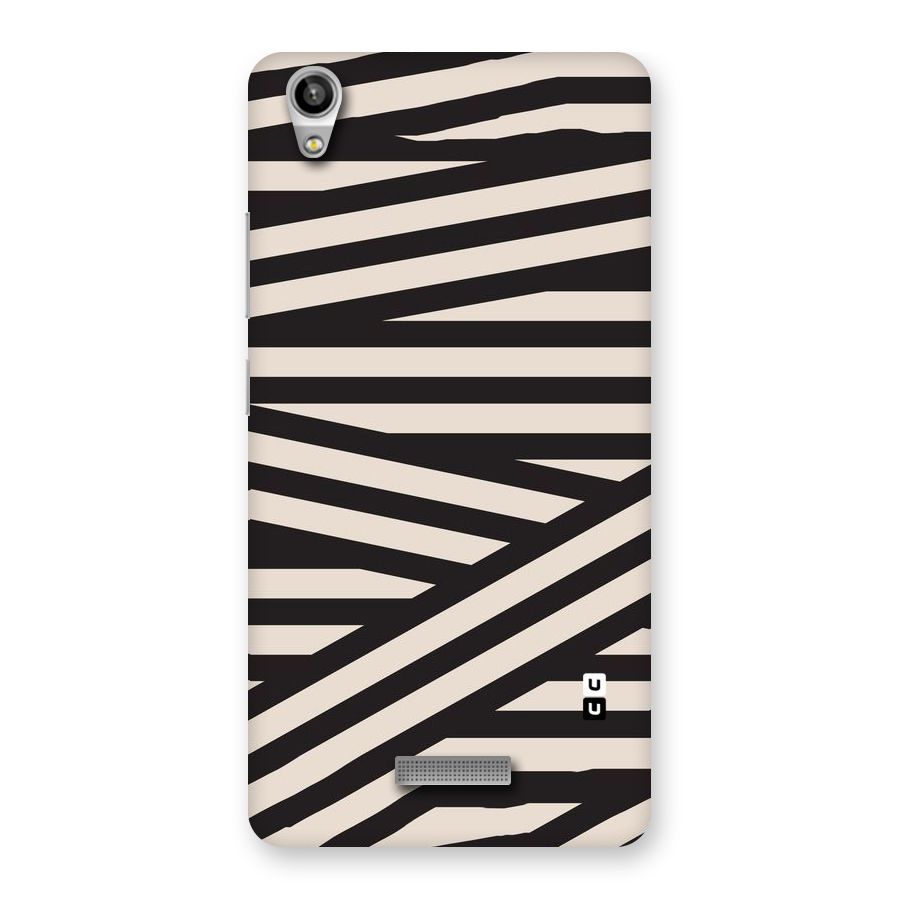 Monochrome Lines Back Case for Lava-Pixel-V1