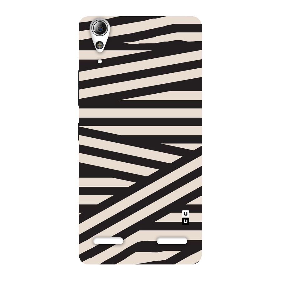 Monochrome Lines Back Case for Lenovo A6000