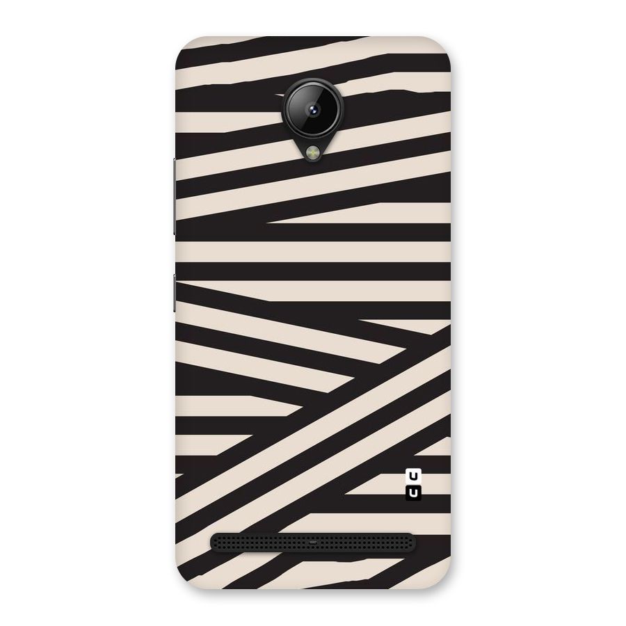 Monochrome Lines Back Case for Lenovo C2