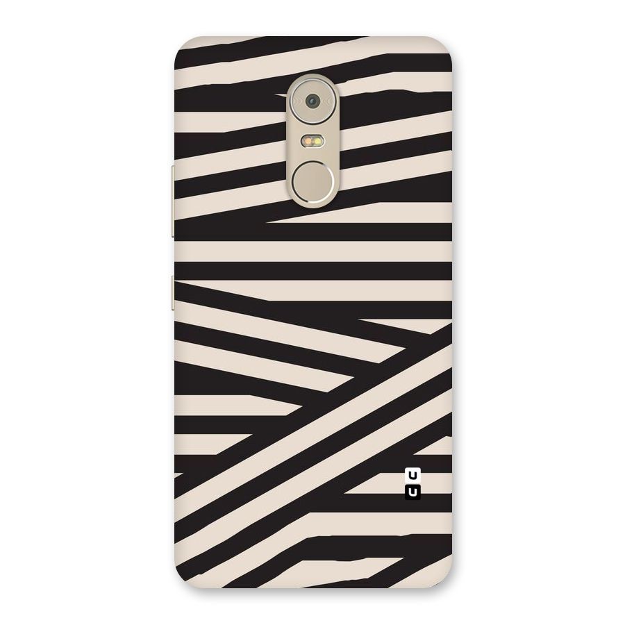 Monochrome Lines Back Case for Lenovo K6 Note
