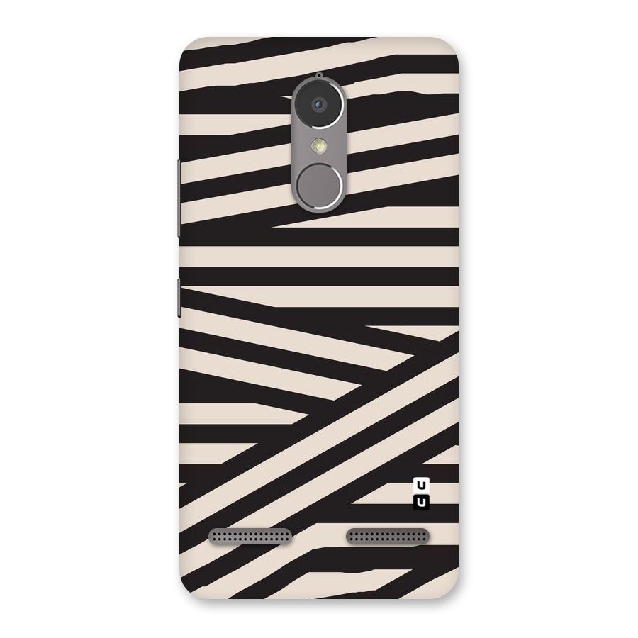 Monochrome Lines Back Case for Lenovo K6 Power