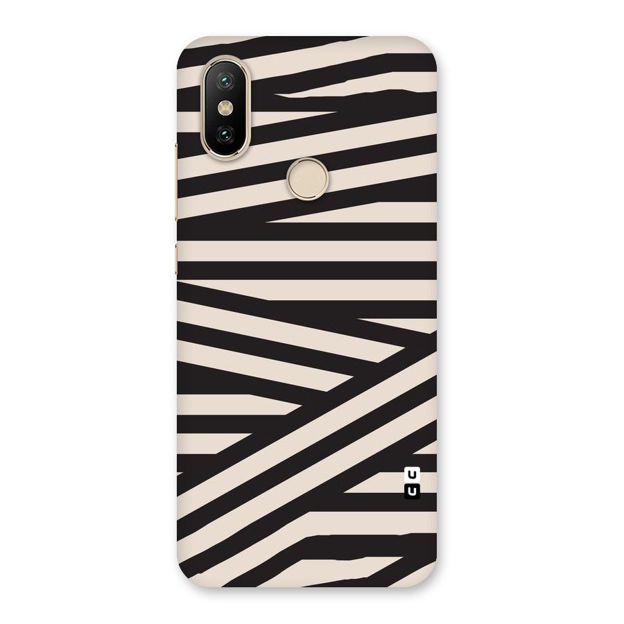 Monochrome Lines Back Case for Mi A2