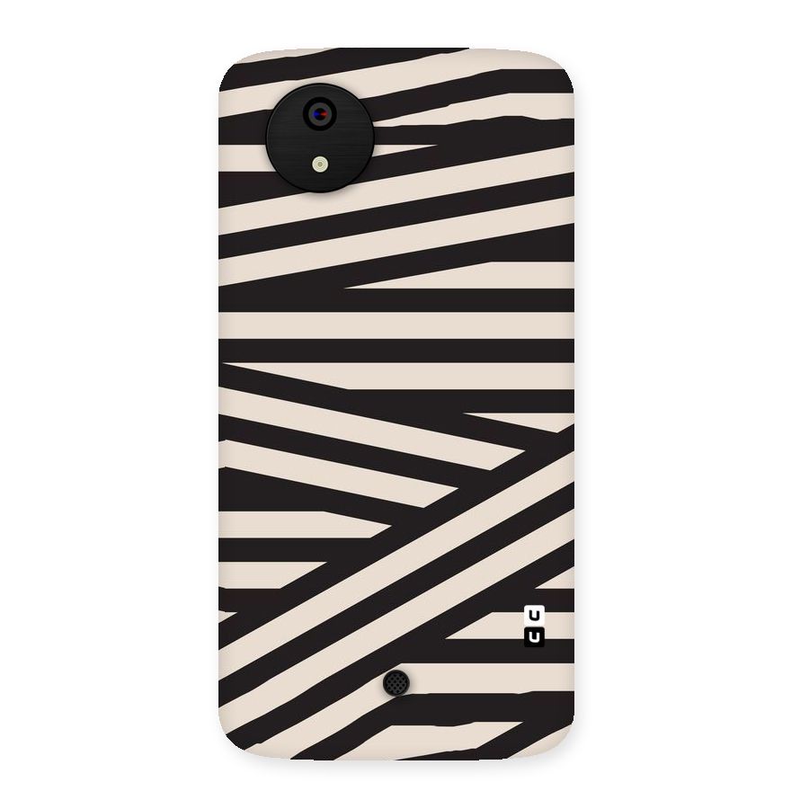 Monochrome Lines Back Case for Micromax Canvas A1