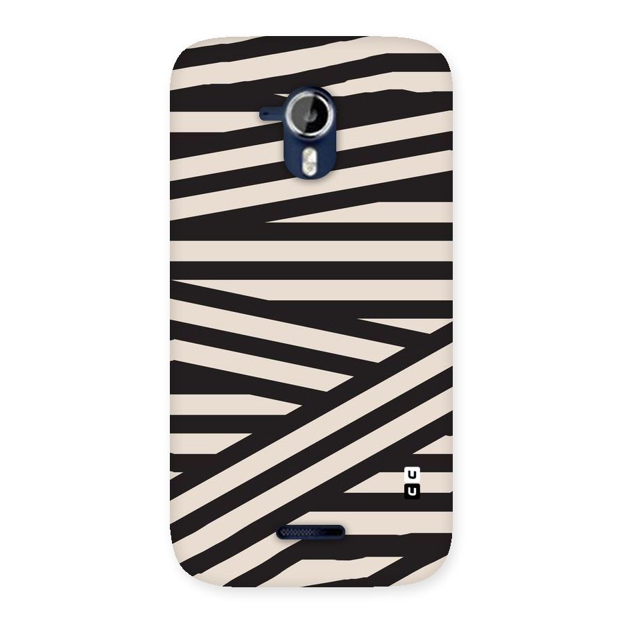 Monochrome Lines Back Case for Micromax Canvas Magnus A117