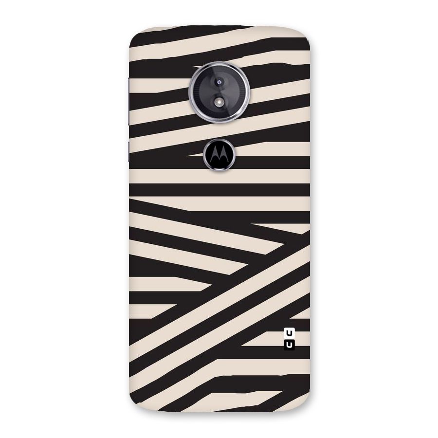 Monochrome Lines Back Case for Moto E5