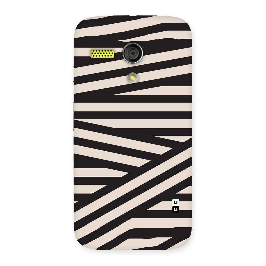 Monochrome Lines Back Case for Moto G