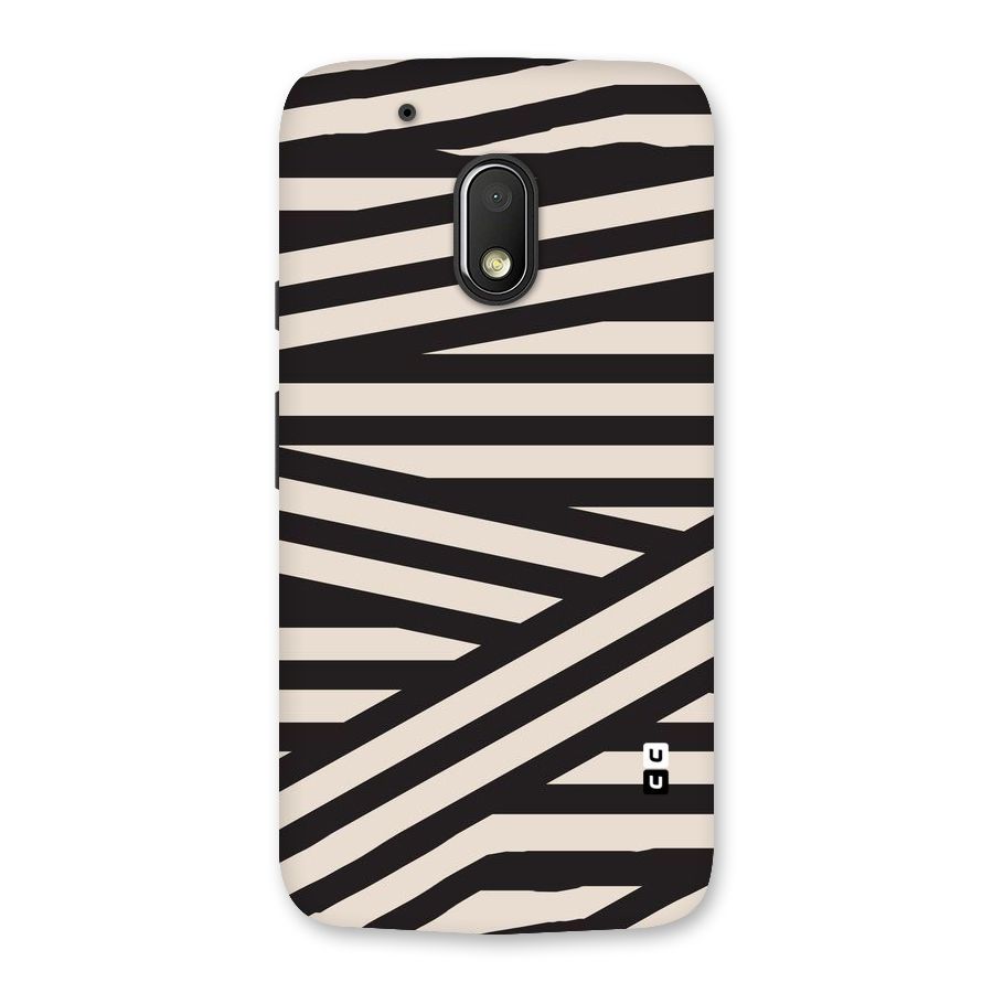 Monochrome Lines Back Case for Moto G4 Play