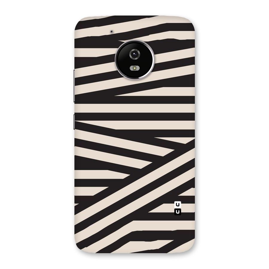 Monochrome Lines Back Case for Moto G5