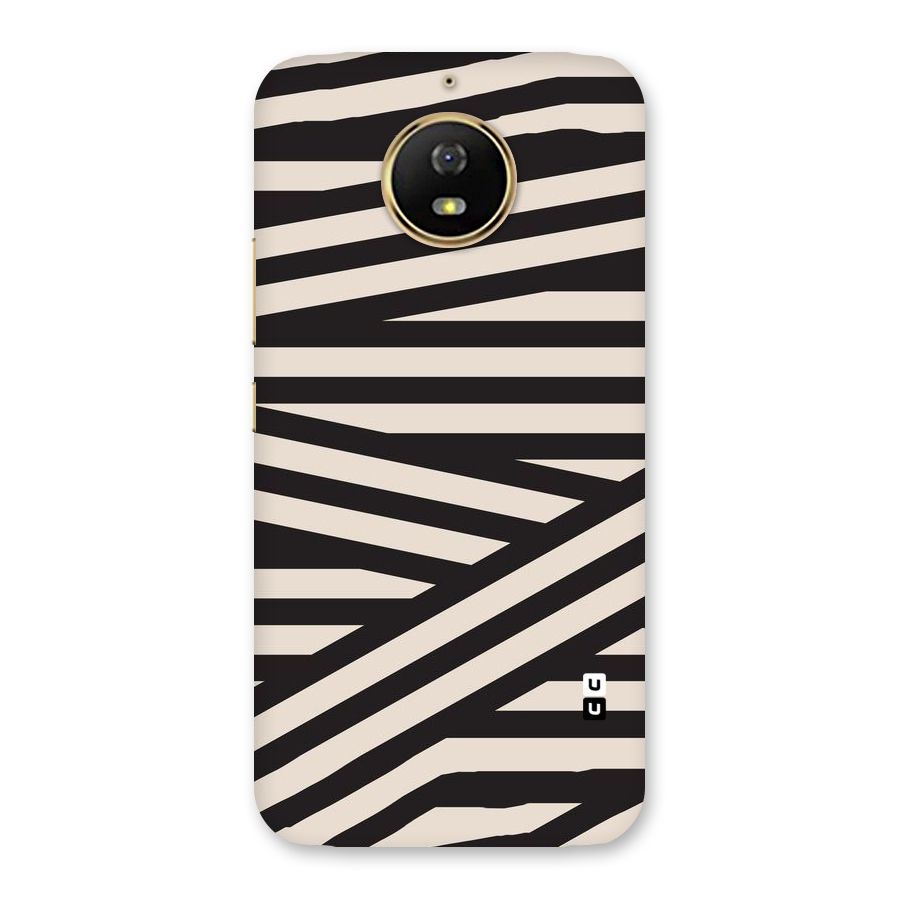 Monochrome Lines Back Case for Moto G5s