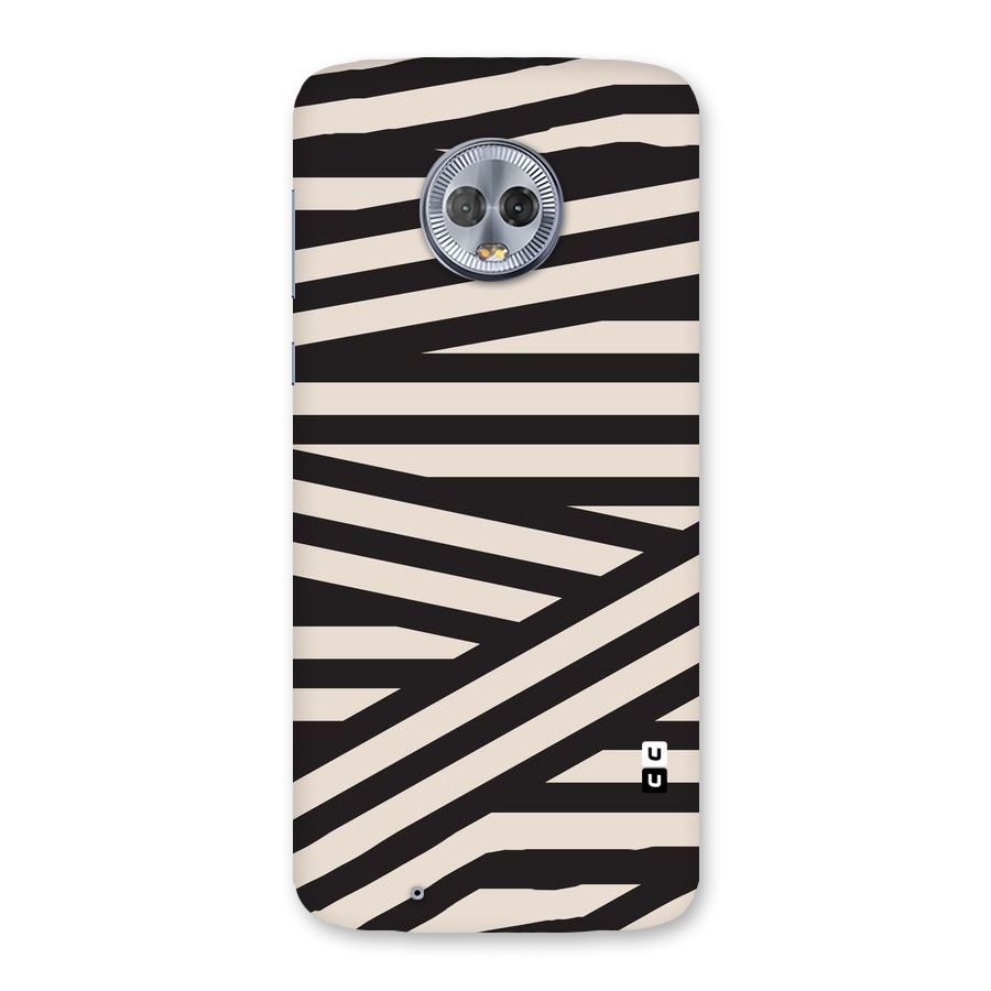 Monochrome Lines Back Case for Moto G6
