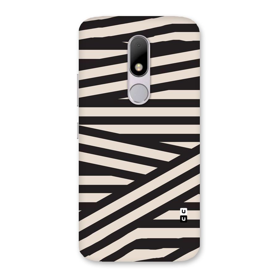 Monochrome Lines Back Case for Moto M