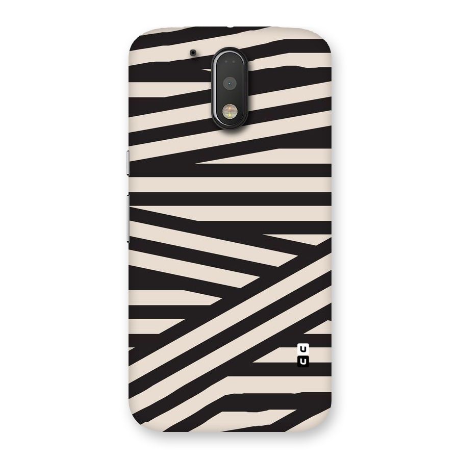 Monochrome Lines Back Case for Motorola Moto G4