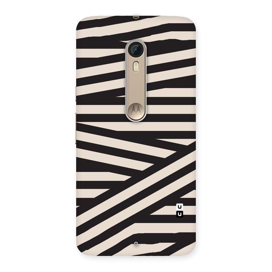 Monochrome Lines Back Case for Motorola Moto X Style