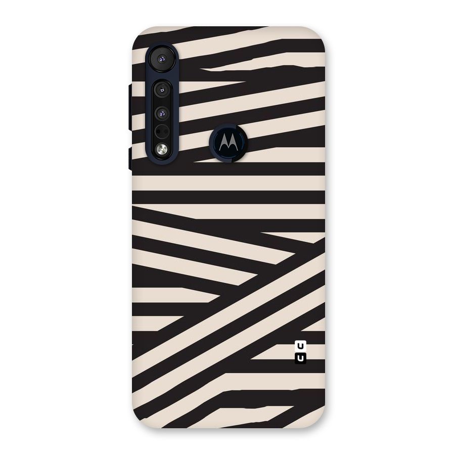Monochrome Lines Back Case for Motorola One Macro
