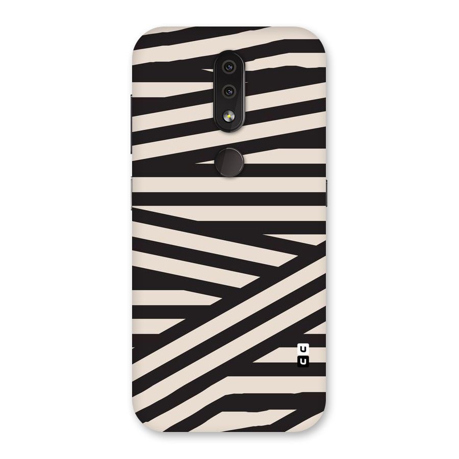 Monochrome Lines Back Case for Nokia 4.2