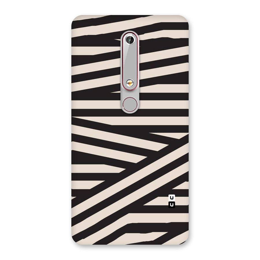 Monochrome Lines Back Case for Nokia 6.1