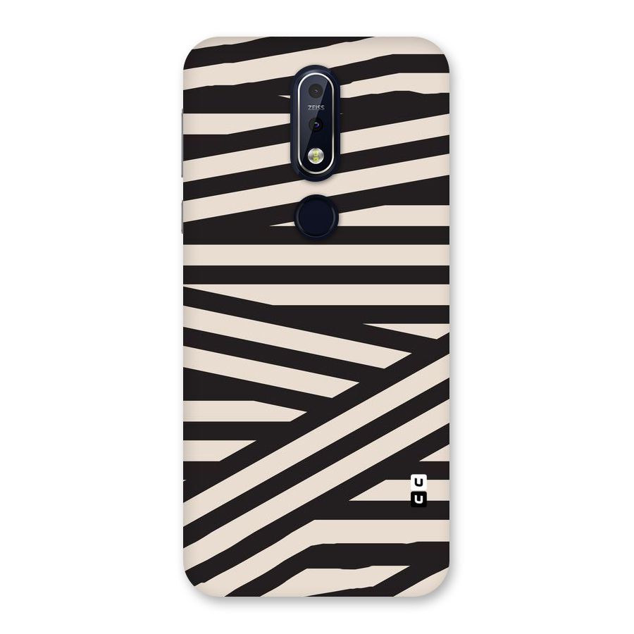Monochrome Lines Back Case for Nokia 7.1