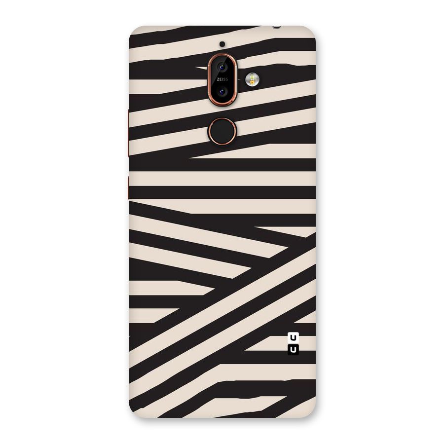 Monochrome Lines Back Case for Nokia 7 Plus