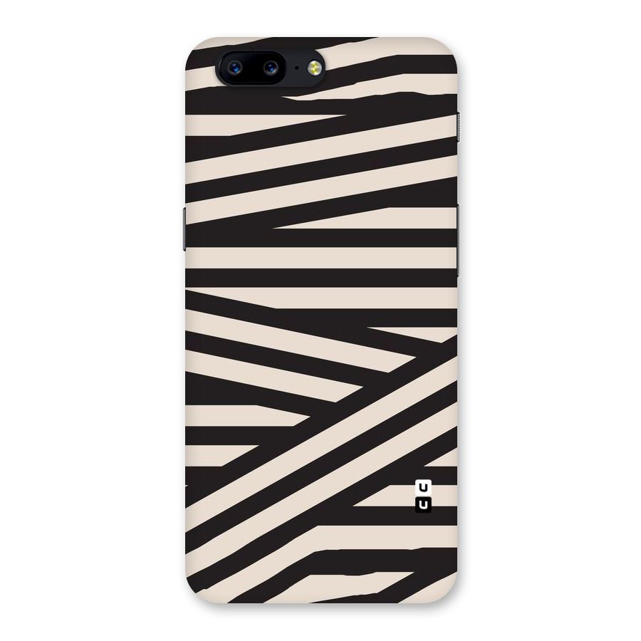 Monochrome Lines Back Case for OnePlus 5