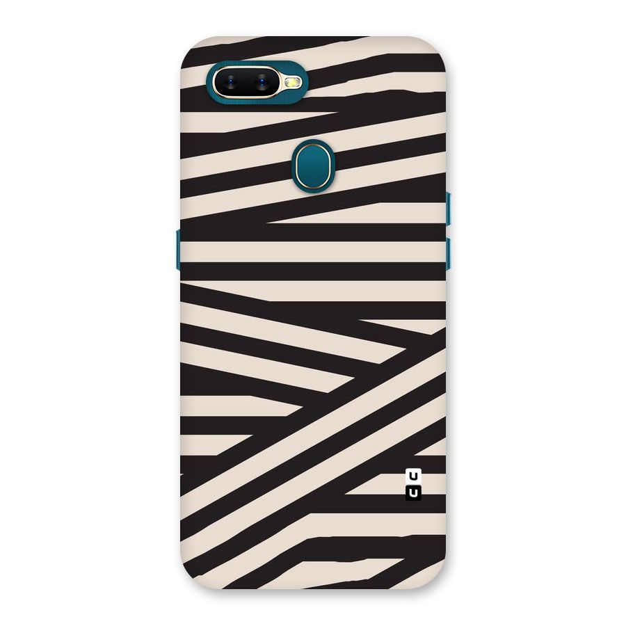Monochrome Lines Back Case for Oppo A11k