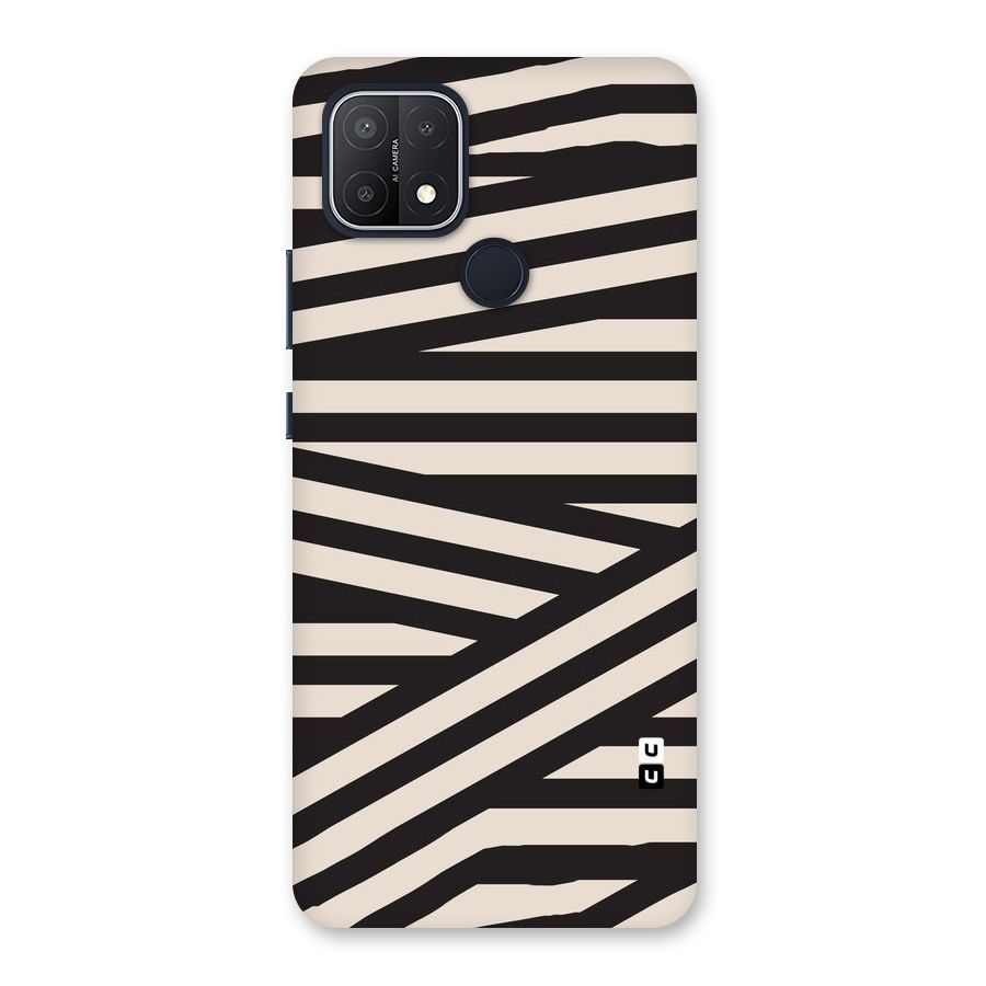 Monochrome Lines Back Case for Oppo A15