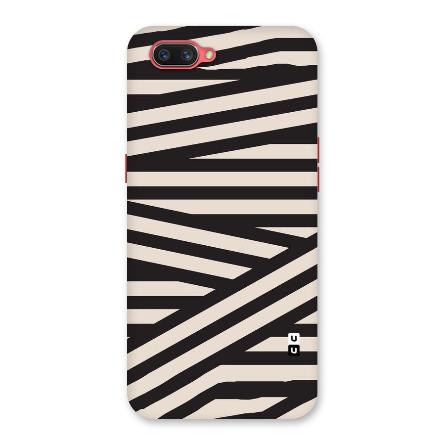 Monochrome Lines Back Case for Oppo A3s