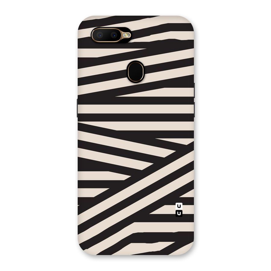 Monochrome Lines Back Case for Oppo A5s