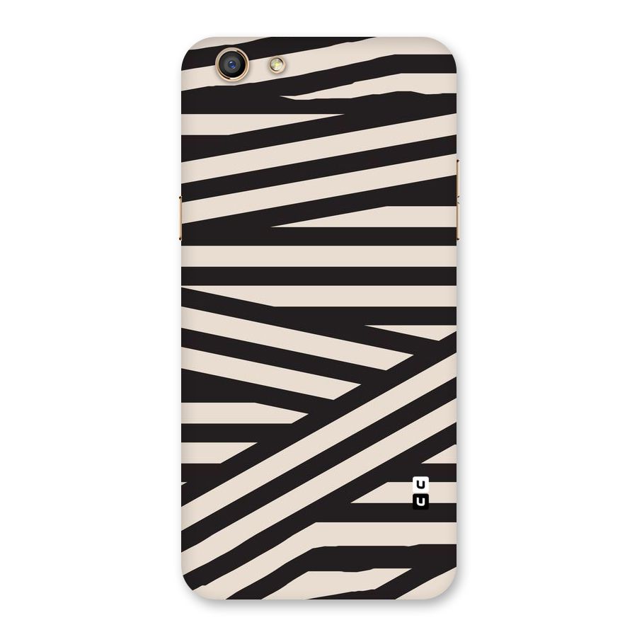 Monochrome Lines Back Case for Oppo F3