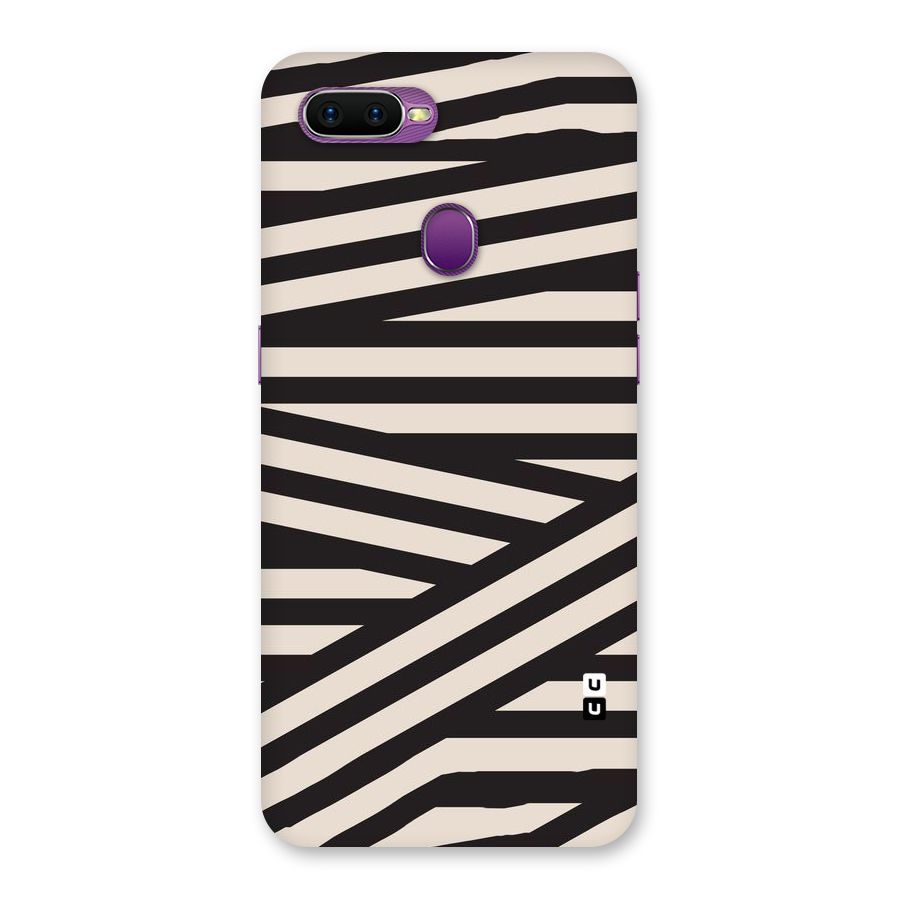 Monochrome Lines Back Case for Oppo F9
