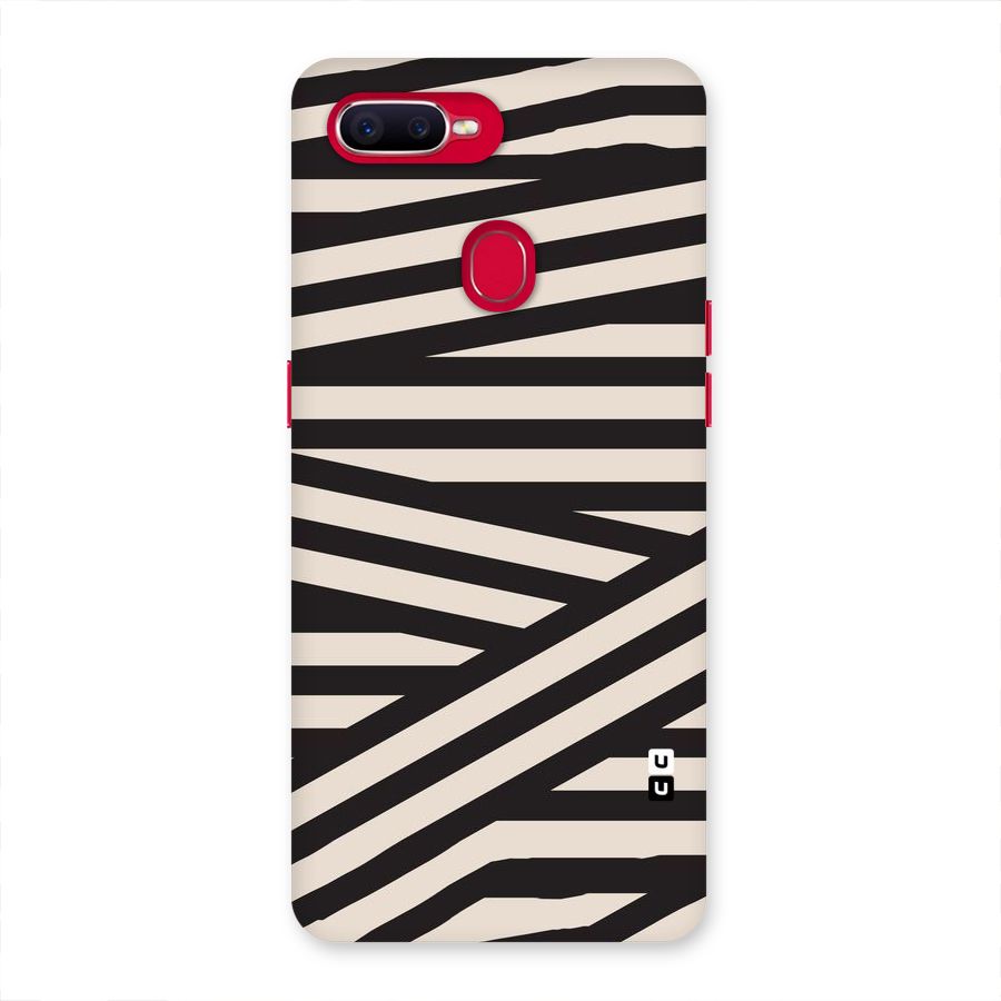 Monochrome Lines Back Case for Oppo F9 Pro