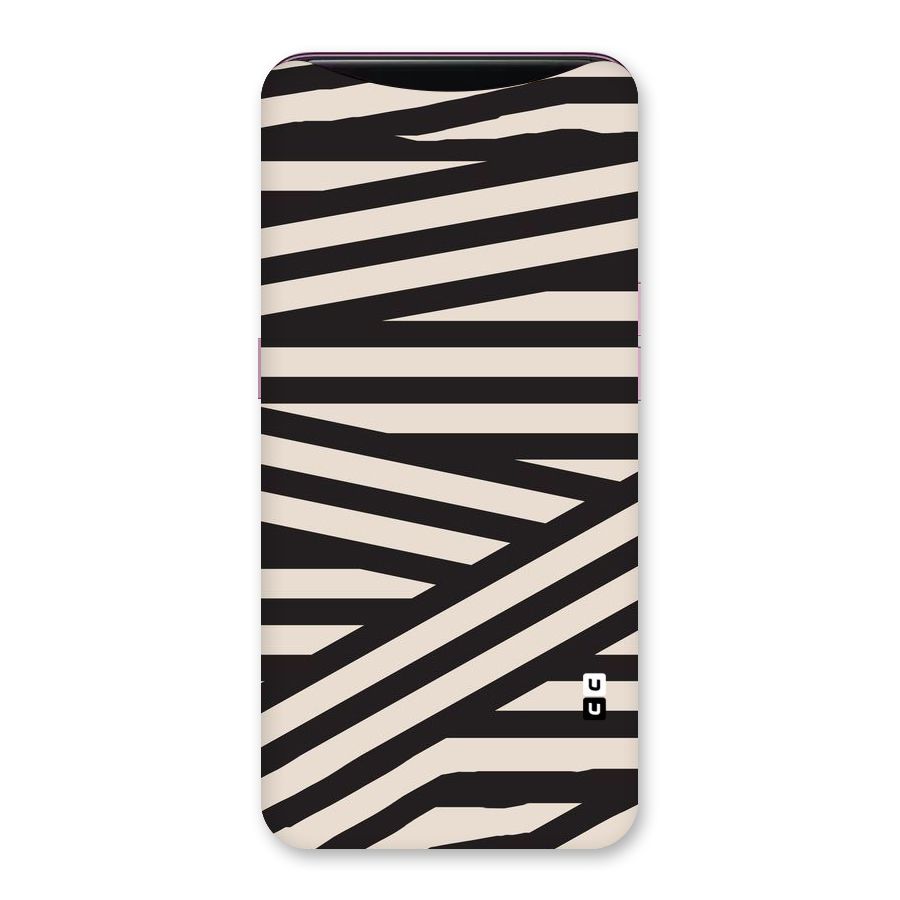 Monochrome Lines Back Case for Oppo Find X