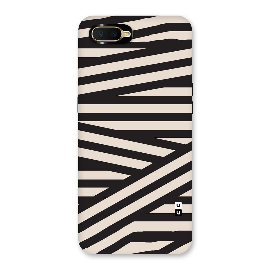 Monochrome Lines Back Case for Oppo K1
