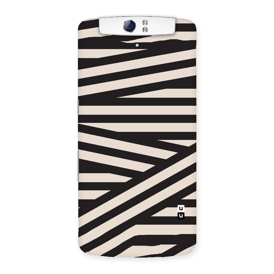 Monochrome Lines Back Case for Oppo N1