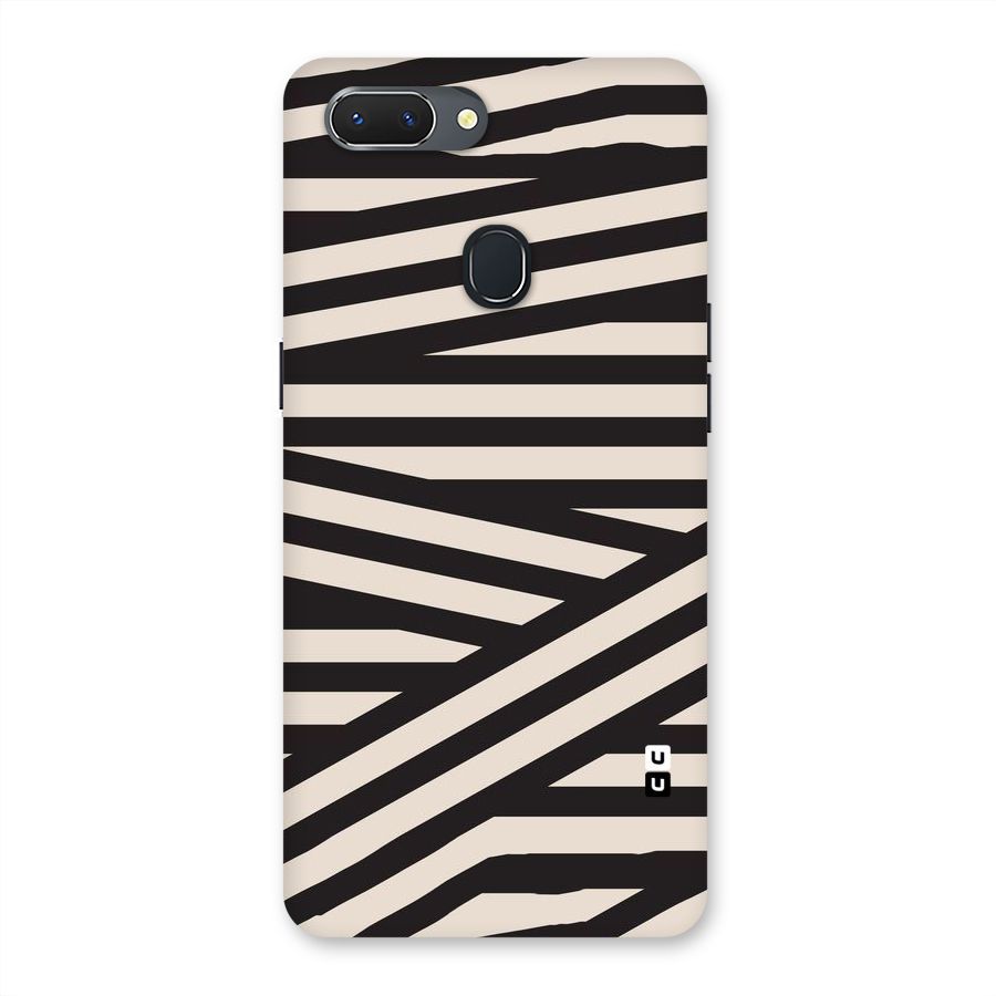 Monochrome Lines Back Case for Oppo Realme 2