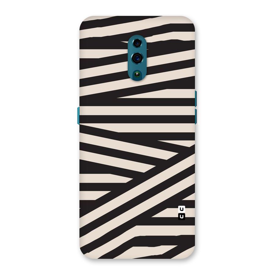Monochrome Lines Back Case for Oppo Reno