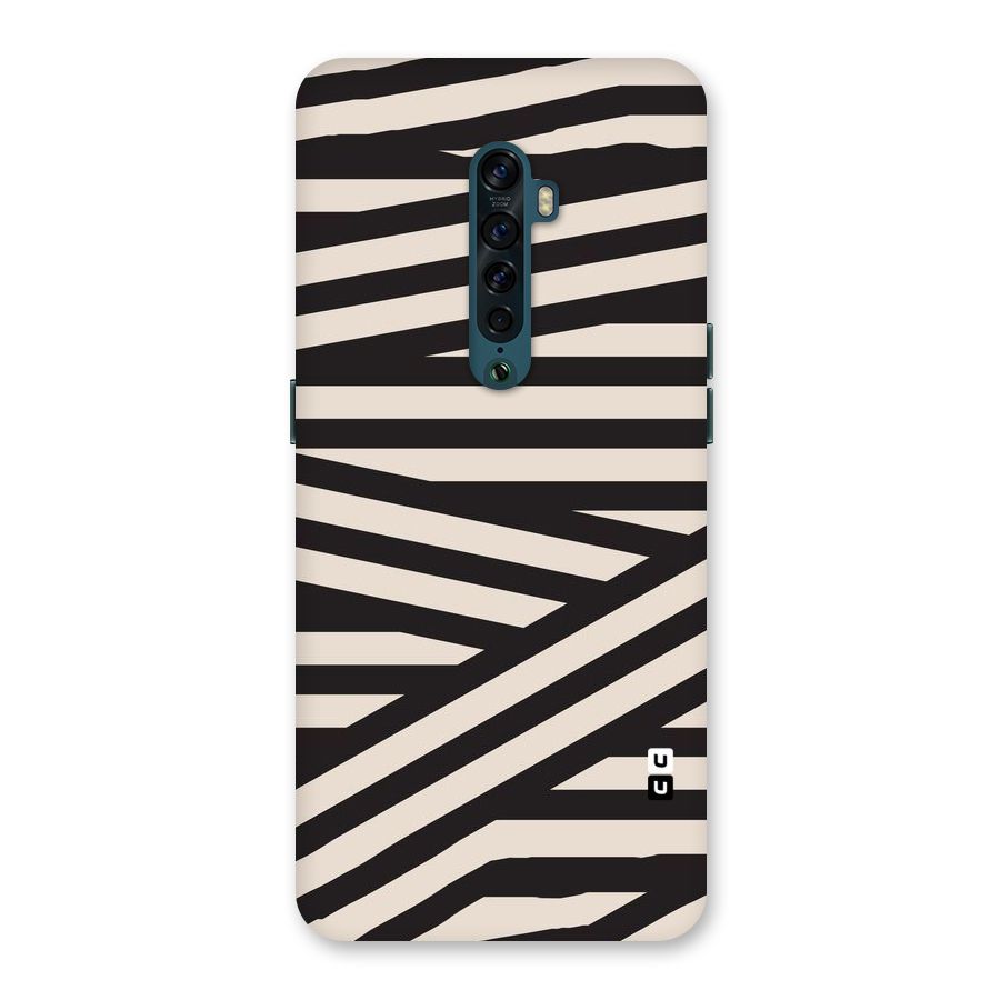 Monochrome Lines Back Case for Oppo Reno2