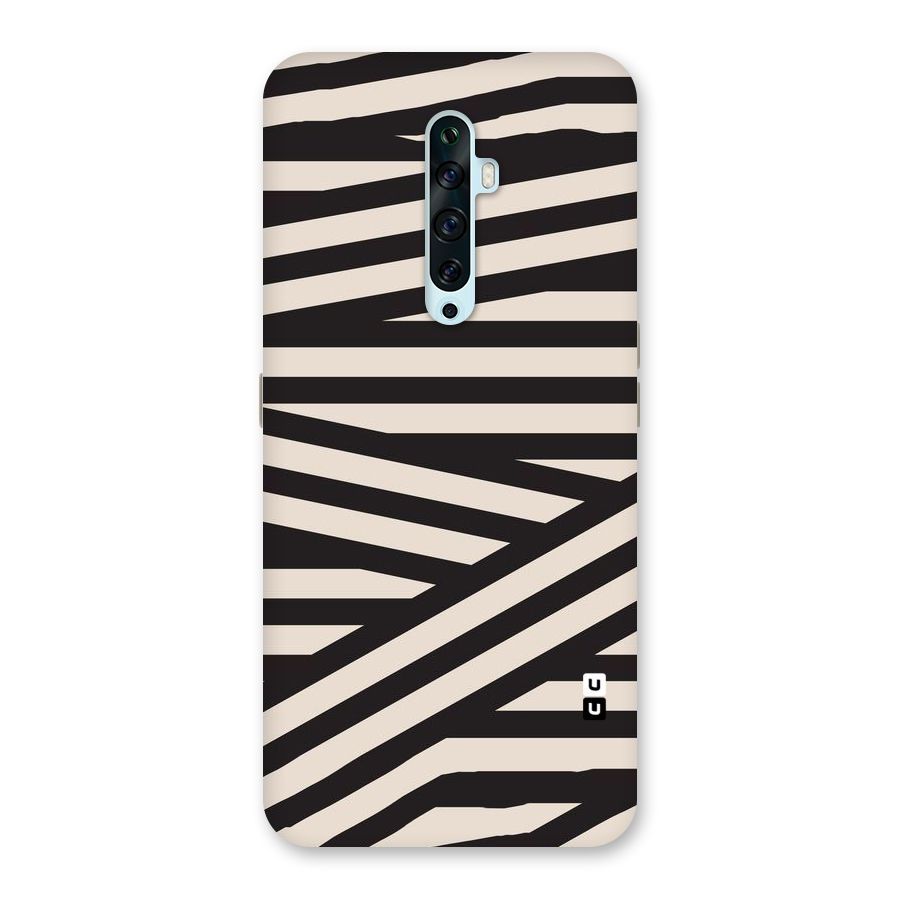 Monochrome Lines Back Case for Oppo Reno2 F