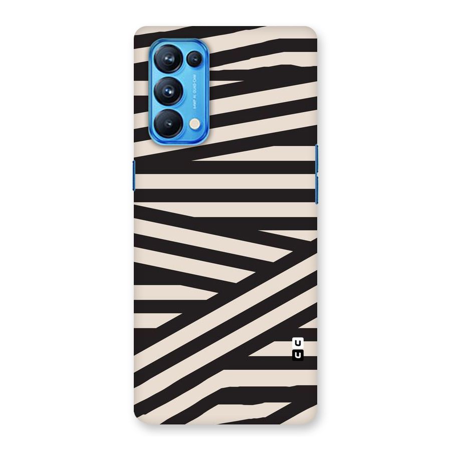 Monochrome Lines Back Case for Oppo Reno5 Pro 5G