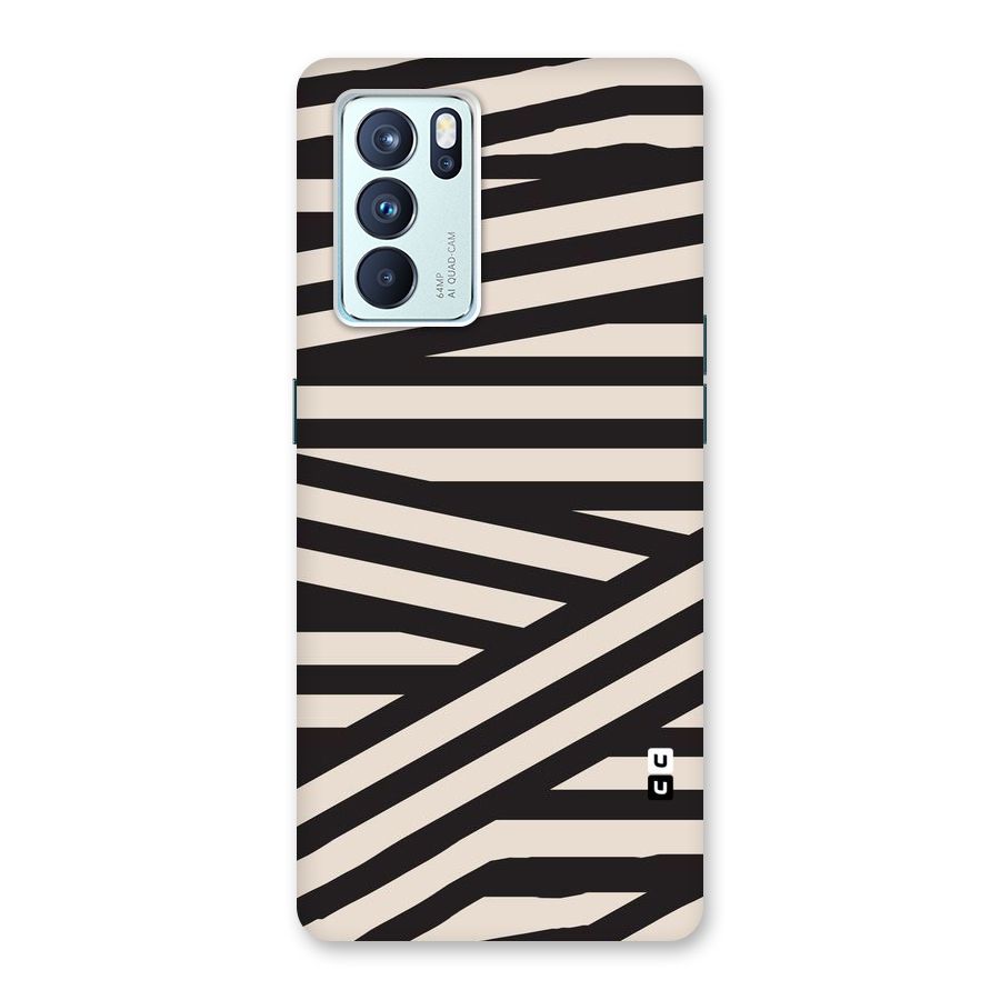 Monochrome Lines Back Case for Oppo Reno6 Pro 5G
